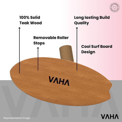 VAHA Classic Balance Board - Sports Trainer, Surf Trainer Board With Adjustable Stoppers